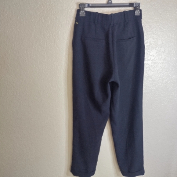 Wilfred The Effortless Pant Black High Waist Pleated Wide Leg Trouser Sz 2 - Picture 9 of 12